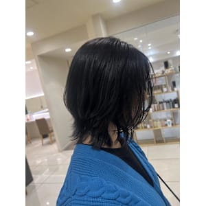 ネイビー/レイヤーカット