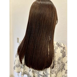 大人可愛い/ピンクベージュ/サラ艶ストレート