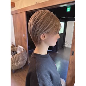 透明感カラー×ショート