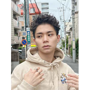 スパイキーパーマツイストスパイラルパーマメンズマッシュ