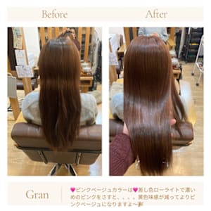 お客様髪質改善データ1546（ピンクベージュのすすめ）