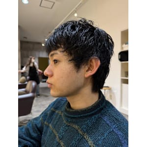 メンズ 毛先の動き