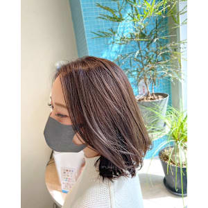 シアーブラウンの軽やか大人ボブ♪