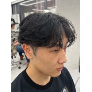 センターパートフェザーパーママッシュ - メンズサロンPORT浦和 ツイストスパイラル/波巻き/ブリーチ【メンズサロン ポート ウラワ】掲載中