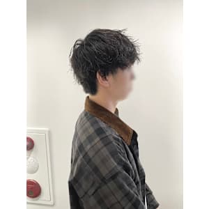 メンズパーマ／ソフトツイスト／波ウェーブ／メンズ