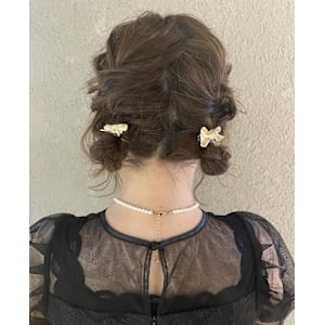 編み込みツイン/ちびお団子