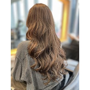 ロングハイライト/コリアンスタイル/レイヤーロング