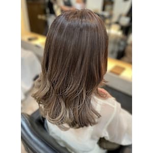 くびれヘア/ハイライト/バニラベージュ