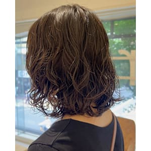 伸ばしかけボブパーマ