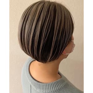 【hair salon Wish】白髪ぼかしカラーボブ