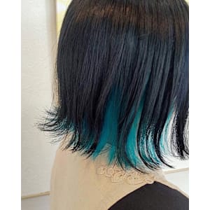 【hair salon Wish】ターコイズカラー