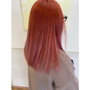 【hair salon Wish】ピンクカラー