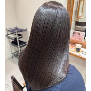髪質改善/メテオカラー/カーキグレー/艶カラー