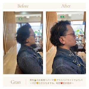 お客様髪質改善データ1558（ハイライト効果パーマ編） 