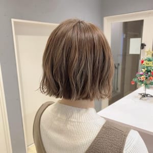 francesca.bob×ベージュ