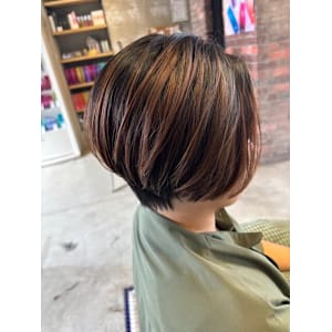 大人ボブ/前下がり/美シルエット/小顔カット