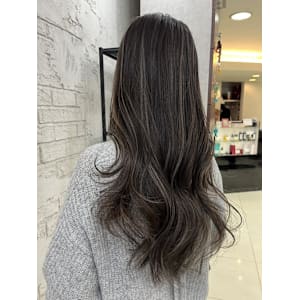 30.40代白髪ぼかしハイライトシアベージュ