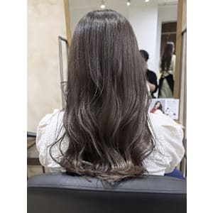 こっくりかわいいモカブラウン◎髪質改善カラーロングカール