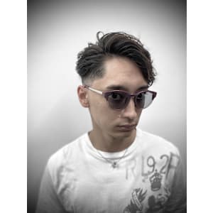 パーマ×フェードスタイル/美容院/メンズカジュアル