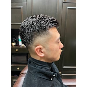 アイロンパーマフェード