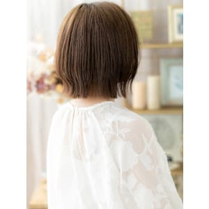 伸ばしかけ◎くびれボブディこなれ抜け感ヘア　くすみベージュ