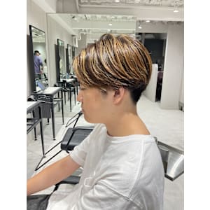 【カルマパーマ】メンズヘア/メンズパーマ/センターパート