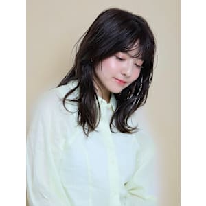  鎖骨ボブ×レイヤースタイル×enntaku新宿