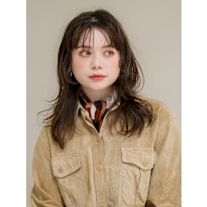  鎖骨ボブ×レイヤースタイル