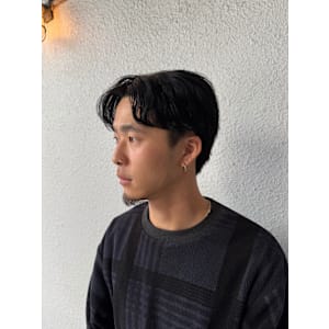 センターパート/ニュアンスパーマ//メンズパーメンズカット