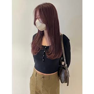 レイヤーカット/ラベンダーピンク/ピンクブラウン