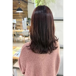 ボルドー／暗髪