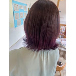 【hair salon Wish】ほんのり紫