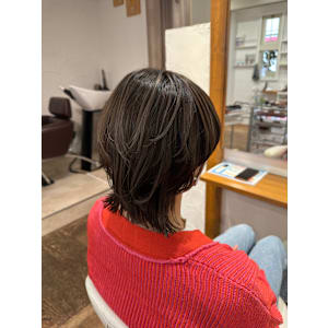 白髪ぼかしハイライト