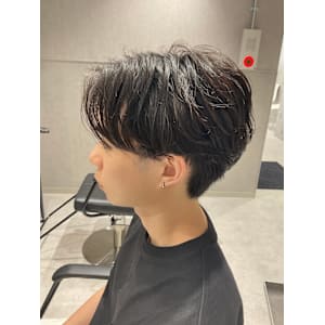 【カルマパーマ】メンズヘア/メンズパーマ/センターパート