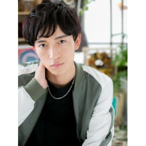 重めカーリー◎ニュアンスマッシュショート　フェザーパーマ