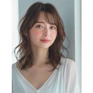 王道斜めバングで美人を演出★ゆるふわエアリーパーマ - 美容室フォルビッチ 三鷹店【ビヨウシツフォルビッチ ミタカテン】掲載中