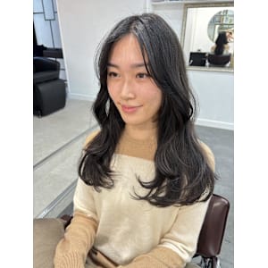 韓国風カット/おくれ毛カット/顔まわりカット/前髪カット