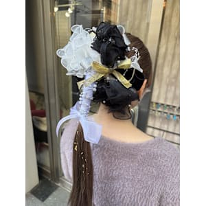 成人式ヘア/あみおろし/リボン/錦糸町北口 - prize 錦糸町店【プライズ キンシチョウ テン】掲載中