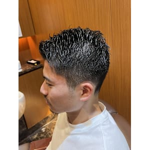 銀座　理容室　メンズショート　刈り上げ