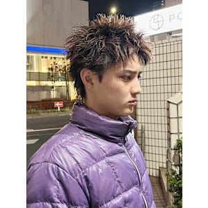 スパイキーパーマツイストスパイラルパーマメンズマッシュ