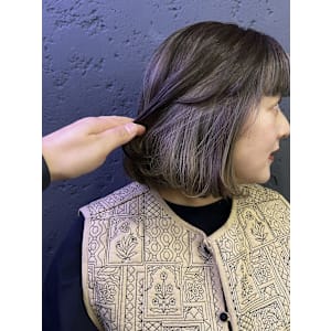 アンブレラカラーカーキグレージュ池袋韓国ヘア