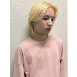 SEVENTEENジョンハン風抜きっぱなしブロンド/韓国メン