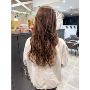 ブラウンベージュ/透明感カラー/レイヤーカット/韓国/越谷