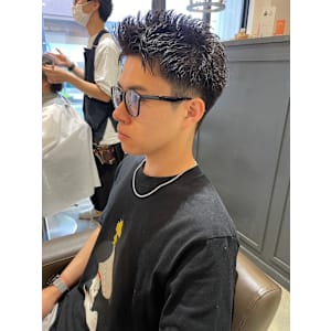 メンズアップバングショート/ツーブロック/メンズカット越谷