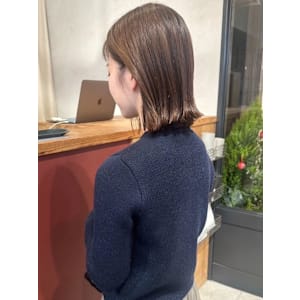 メルティカラー　切りっぱなしボブ　艶トリートメント　艶髪