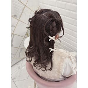 リボン×リボンハーフツイン＊まゆ