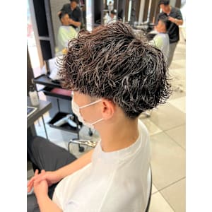 メンズパーマ波巻きミックスツイストスパイラルパーマ