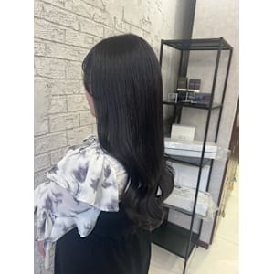 20代30代艶髪ダークバイオレットカラー池袋