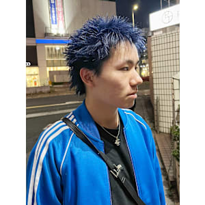 スパイキーパーマツイストスパイラルパーマメンズマッシュ