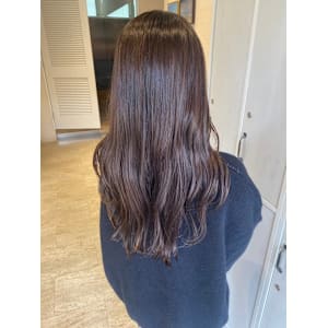 髪質改善/オージュア/柔らかブラウン/艶ロング